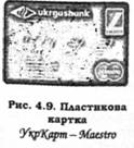 Пластикова картка УкрКарта - Maestro